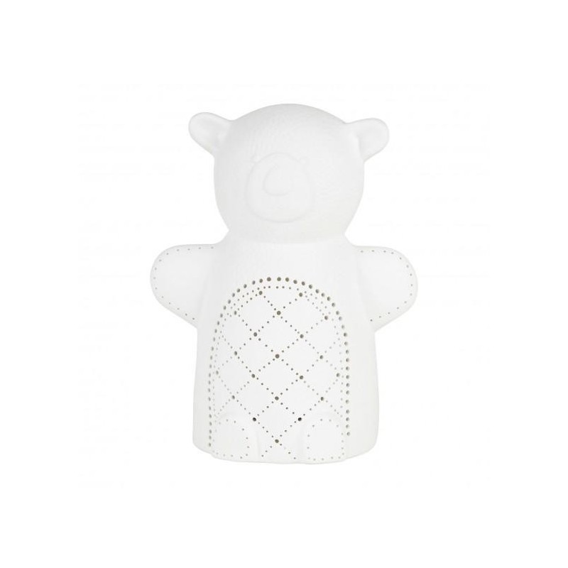 Lampe d'ambiance led ourson blanc