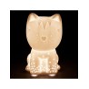 Lampe d'ambiance chaton blanc led