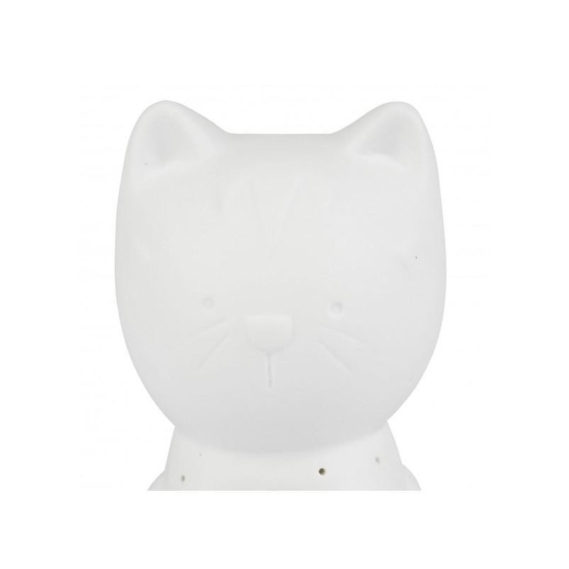 Lampe d'ambiance chaton blanc led