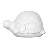 Lampe d'ambiance led tortue blanche en porcelaine