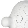 Lampe d'ambiance led tortue blanche en porcelaine