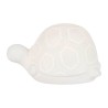 Lampe d'ambiance led tortue blanche en porcelaine