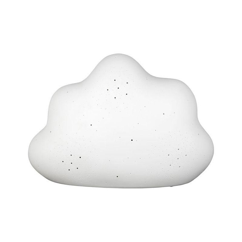 Lampe d'ambiance led nuage blanc en porcelaine