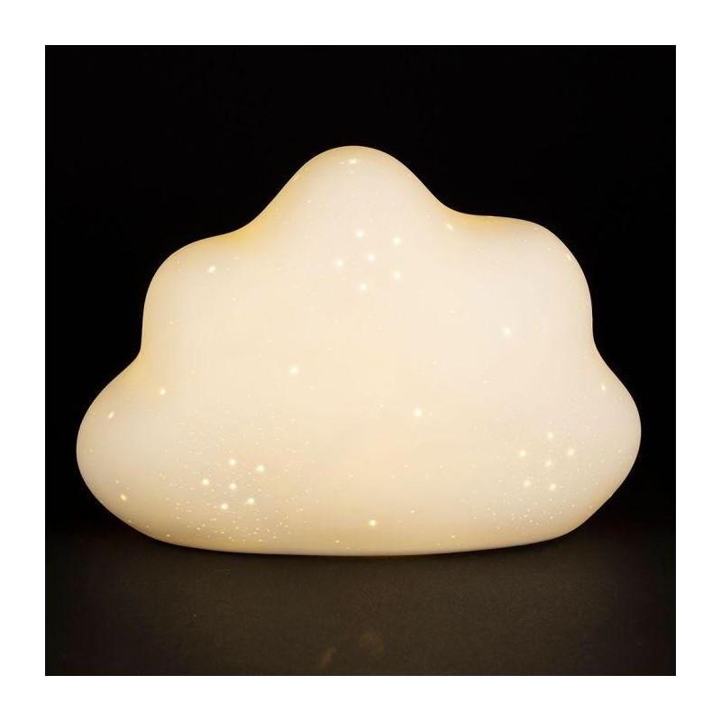 Lampe d'ambiance led nuage blanc en porcelaine