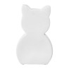 lampe d'ambiance à poser, en forme de chat en porcelaine blanche