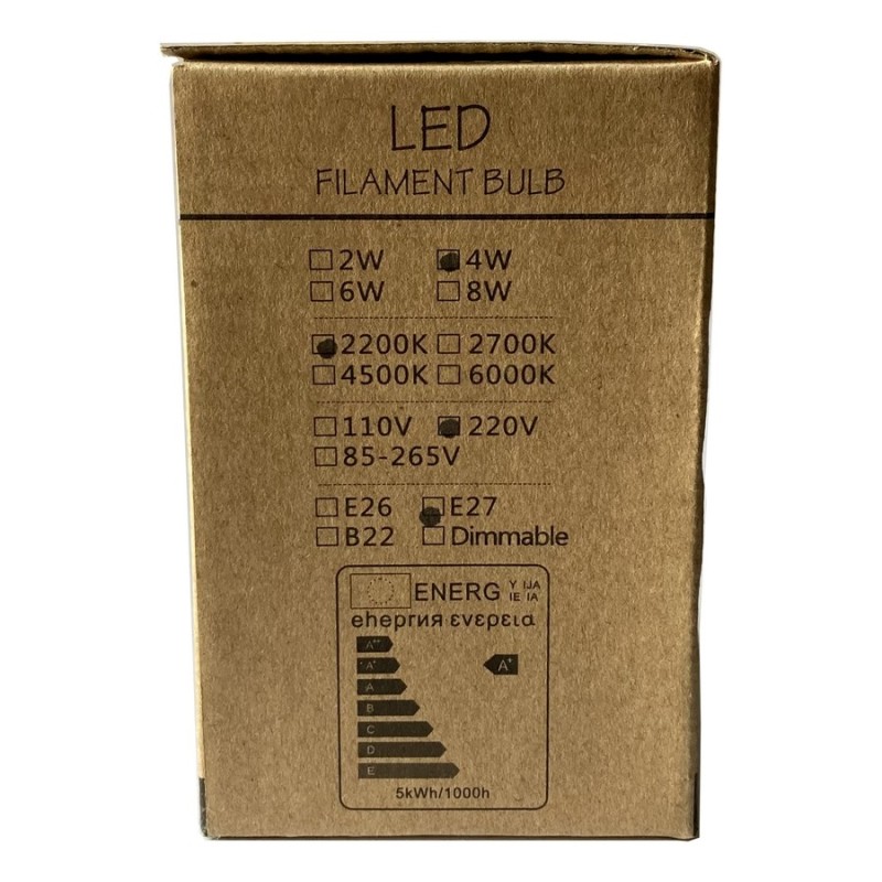 Ampoule led 4w, 2200k, E27