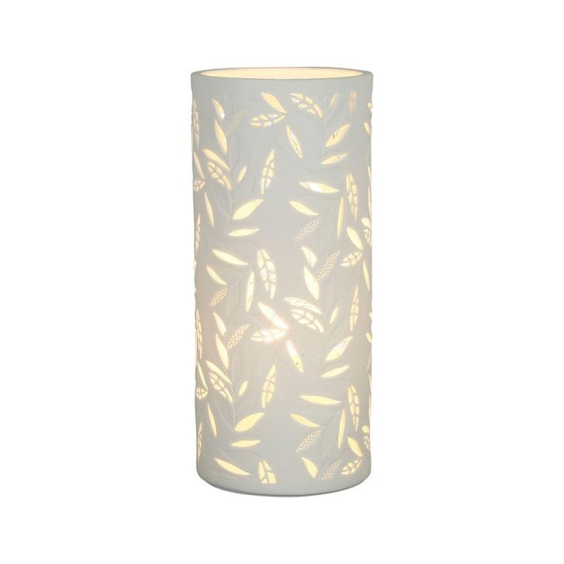 Lampe Exaltation blanche en porcelaine