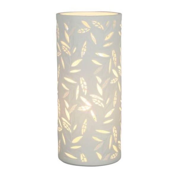 Lampe Exaltation blanche en porcelaine