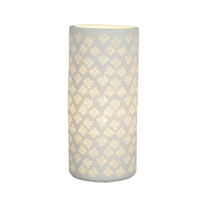 Lampe Lumi blanche en porcelaine