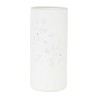 Lampe cylindre en porcelaine blanche