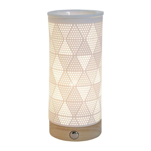 lampe design en porcelaine pour diffusion d'huiles essentielles