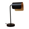 Lampe de bureau noire et or Inc