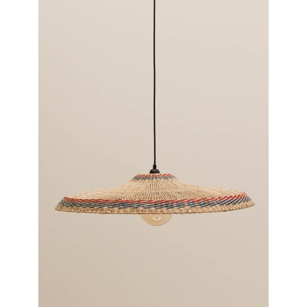 Suspension Samoa bord bleu et rouge