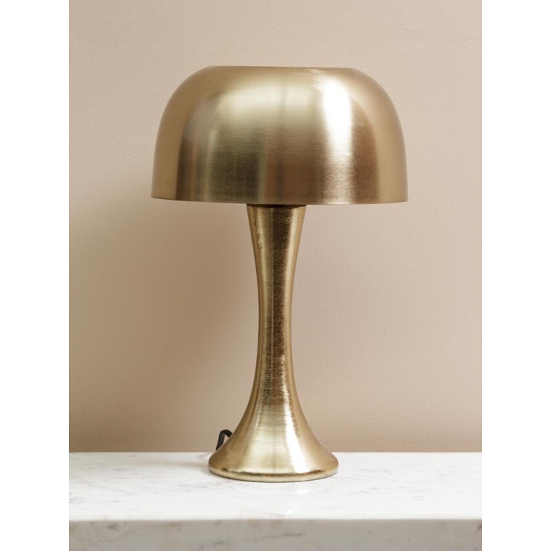 Lampe à poser doré Champignon