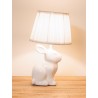 Lampe à poser lapin blanc