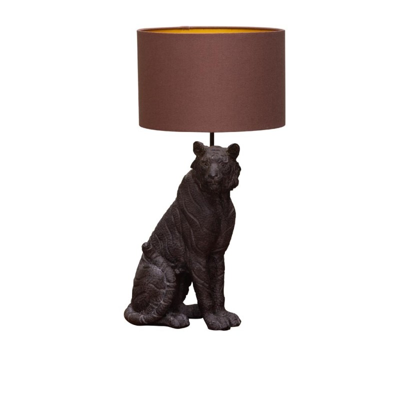 Lampe à poser tigre noir