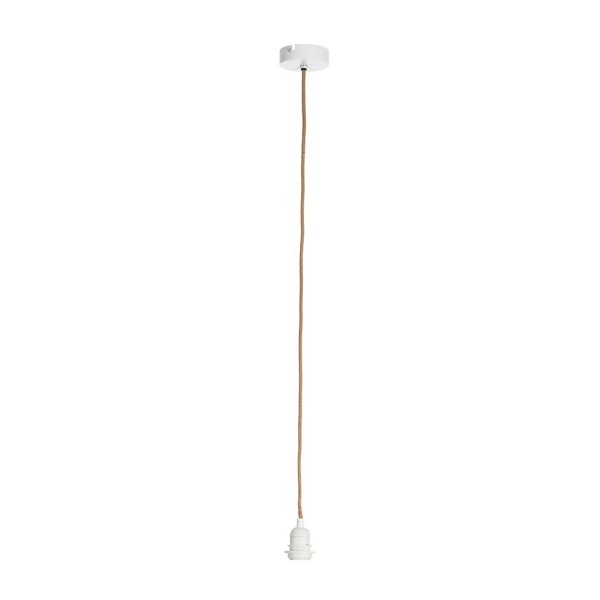 CORDON ELECTRIQUE SUSPENSION NATUREL+BLANC L0.80M