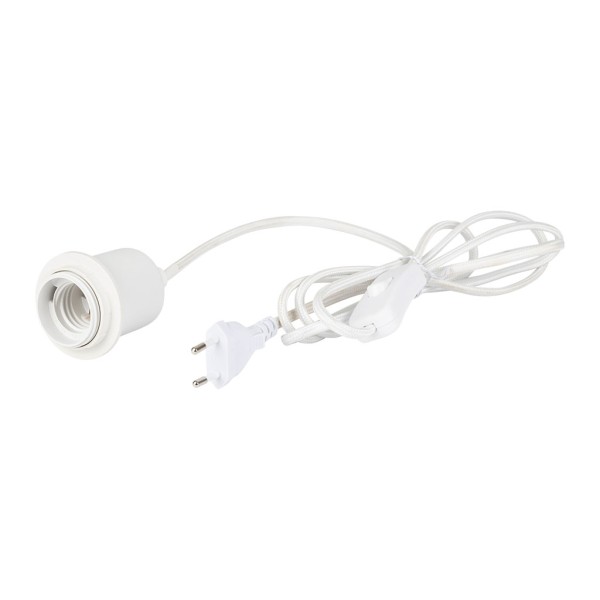 CABLE ELECTRIQUE AVEC INTERRUPTEUR BLANC