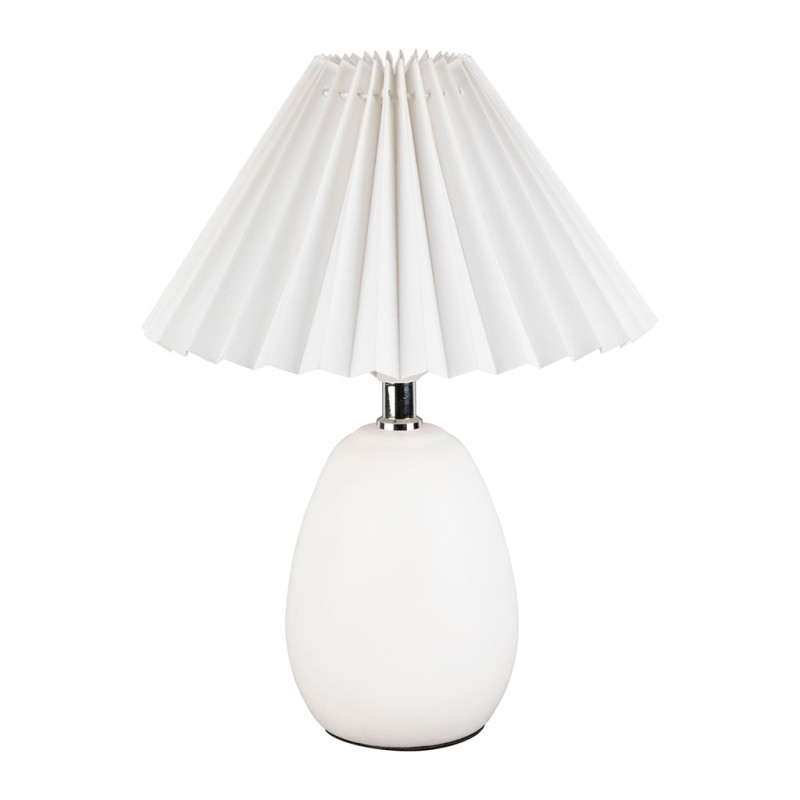 LAMPE FUNKY BLANC D24XH33CM-E27