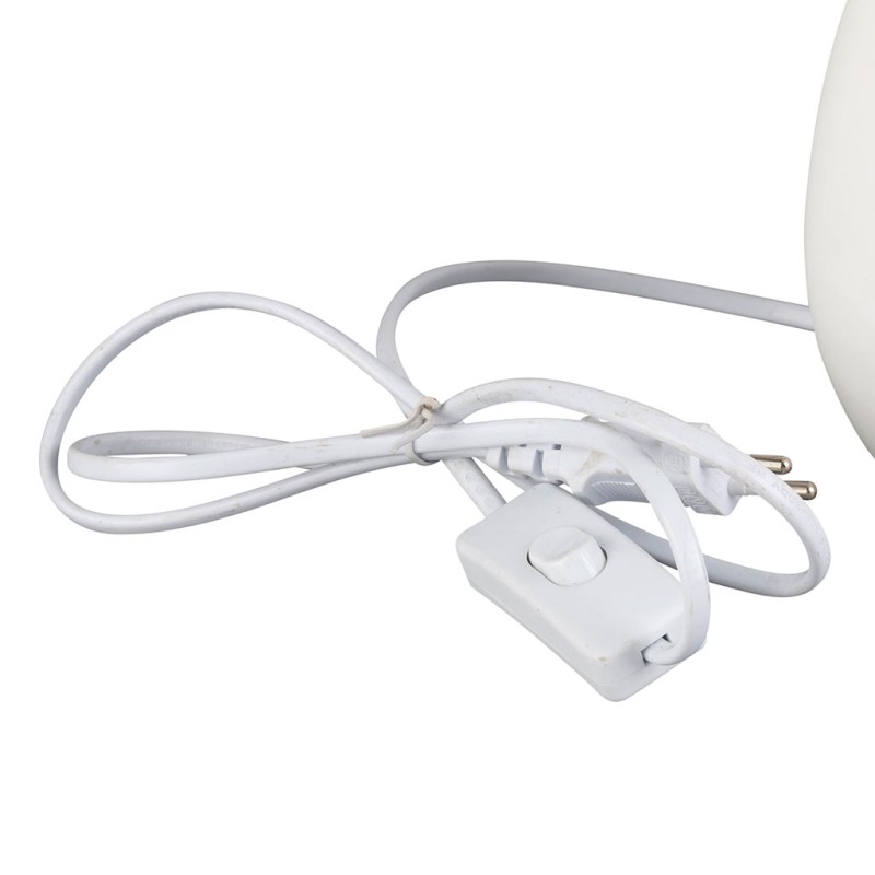 LAMPE FUNKY BLANC D24XH33CM-E27