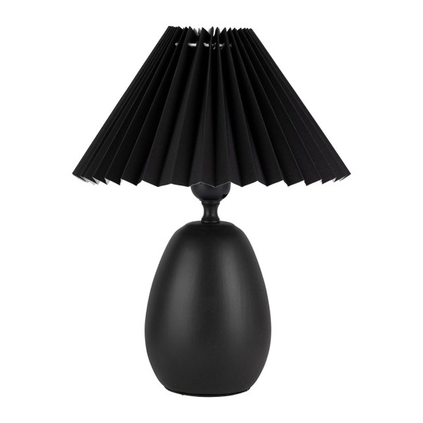 LAMPE FUNKY NOIR D24XH33CM-E27 TERRE CUITE