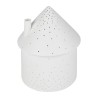 LAMPE LED MAISON BLANC D13XH17CM PORCELAINE