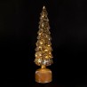 DECO LED TOURNANTE SAPIN YELI AMBRE D9.5XH35CM