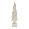 DECO LED TOURNANTE SAPIN YELI BLANC D9.5XH35CM