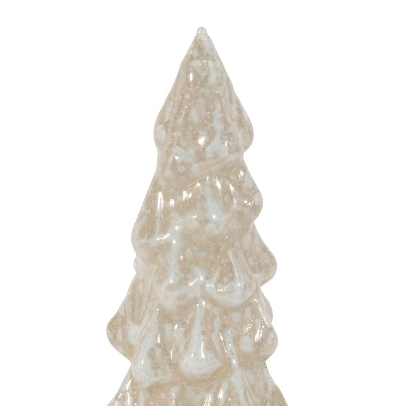 DECO LED TOURNANTE SAPIN YELI BLANC D9.5XH35CM