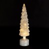 DECO LED TOURNANTE SAPIN YELI BLANC D9.5XH35CM