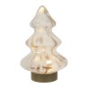 DECO LED SAPIN AIGUIPI BLANC+DORE D18.5XH28.5CM