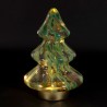 DECO LED SAPIN AIGUIPI VERT+DORE D18.5XH28.5CM