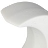 LAMPE LED LUNE BLANC 18X10XH20CM PORCELAINE