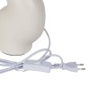 LAMPE ARTY ECRU 23X13XH40CM CERAMIQUE+COTON