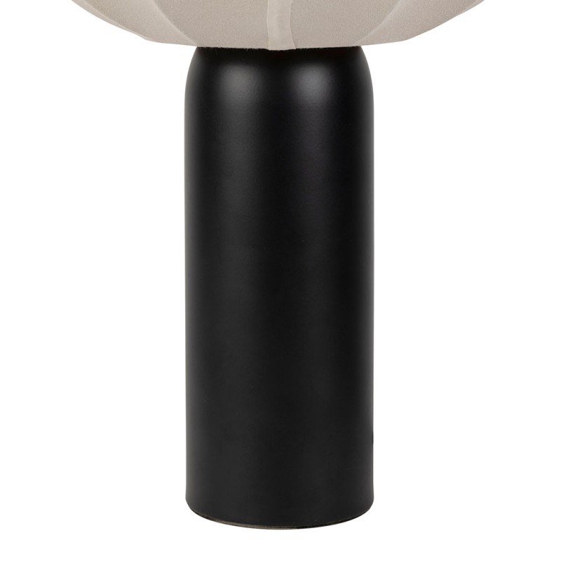 LAMPE KLOSEN NOIR+ECRU D25XH37.5CM FER+COTON MODAL