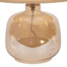 LAMPE CELESTE FUME+ECRU D17.5-26XH36 VERRE+PAPIER