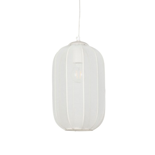 SUSPENSION ORGANIC BLANC D20XH34CM-E27