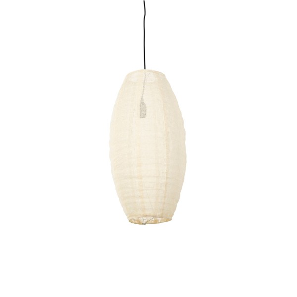 SUSPENSION RAMILLE ECRU D25X58.5CM JUTE+FER