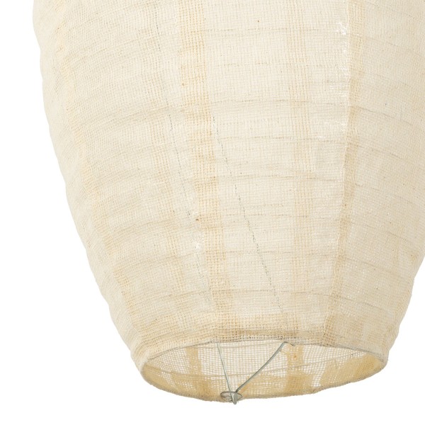 SUSPENSION RAMILLE ECRU D25X58.5CM JUTE+FER