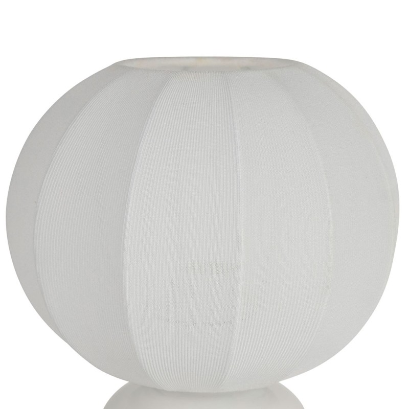 LAMPE KLOSEN BLANC D22XH33CM PORCELAINE+POLYESTER