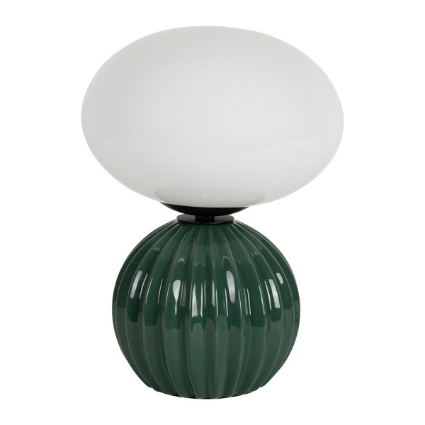 LAMPE KLOSEN VERT D20XH28CM PORCELAINE+VERRE