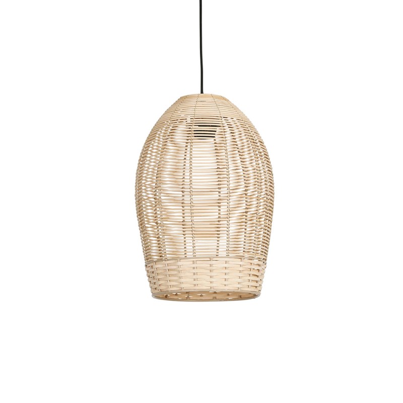 SUSPENSION BOHEME NATUREL D24XH36CM ROTIN+FER