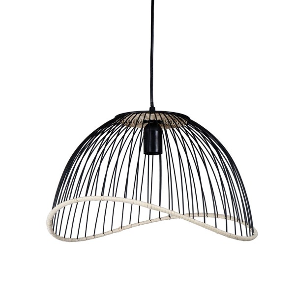 SUSPENSION FILEN NOIR 41 X 37 X H25CM