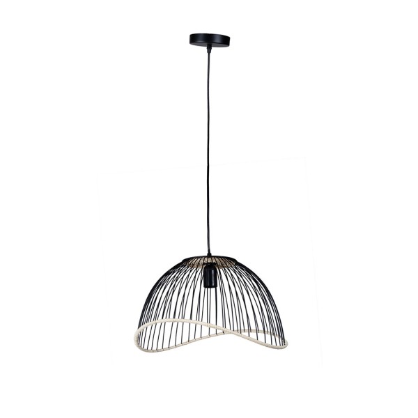 SUSPENSION FILEN NOIR 41 X 37 X H25CM