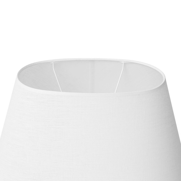 ABAT-JOUR OVALE BLANC 45 X 27 X H23CM