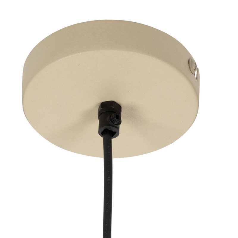 SUSPENSION ATELIER BEIGE D35X30 FER+MANGUIER