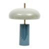 LAMPE ARTY BLUEE+SAUGE D9.5-30XH40CM FER