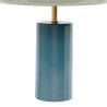 LAMPE ARTY BLUEE+SAUGE D9.5-30XH40CM FER