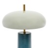 LAMPE ARTY BLUEE+SAUGE D9.5-30XH40CM FER