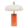 LAMPE ARTY ORANGE+ECRU D9.5-30XH40CM FER